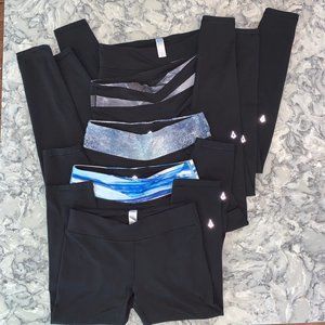 Girls Ivivva Black Leggings- Size 14 - Bundle of 5